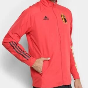 NWT Adidas Belgium Presentation Jacket Juniors Size 13-14 (Large) Glory Red